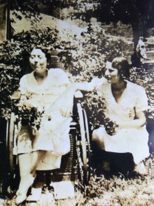 Pearl Adkins (left), Harts, Lincoln County, WV