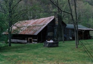 Milt Ferrell cabin, Rector, Big Ugly Creek, Lincoln County, WV, c.1998
