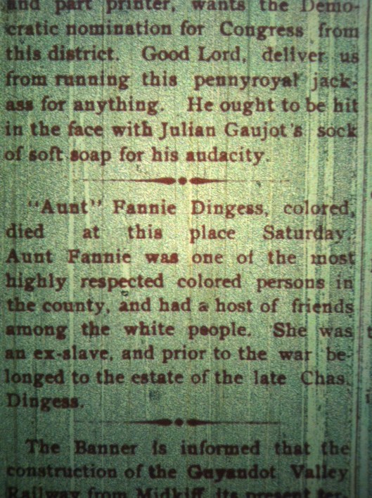 Fannie Dingess slave LCB 5.15.02