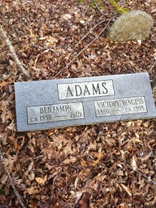 Ben Adams grave, Trace Fork of Harts Creek, Logan County, WV, 27 March 2011
