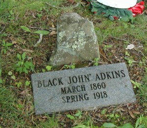 John Adkins grave, located in Harts, Lincoln County, WV. John was a former slave.