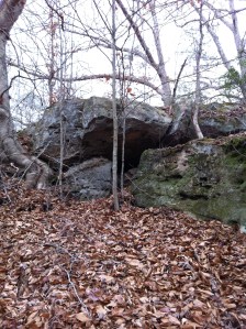 Rock formation near the cemetery