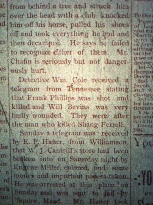 Frank Phillips story LCB 4.19.1894