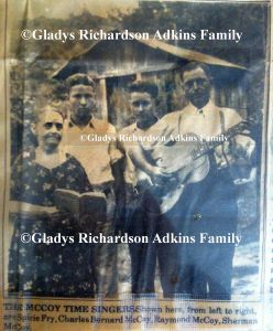 The McCoy Time Singers (l-r) of Wayne County, WV: Spicy Fry, Charles Bernard McCoy, Raymond McCoy, and Sherman McCoy