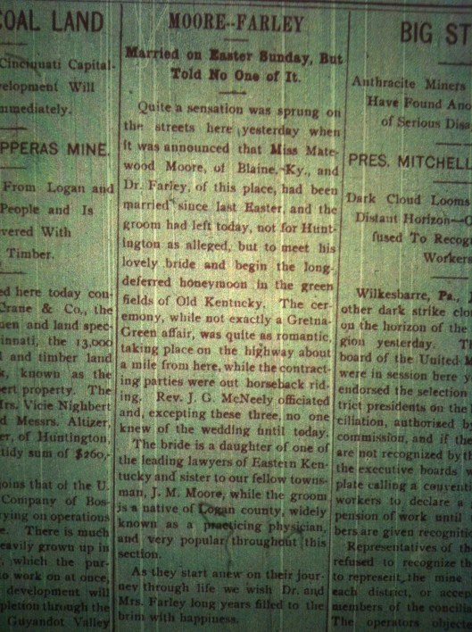 Dr. Farley marries LB 6.4.03