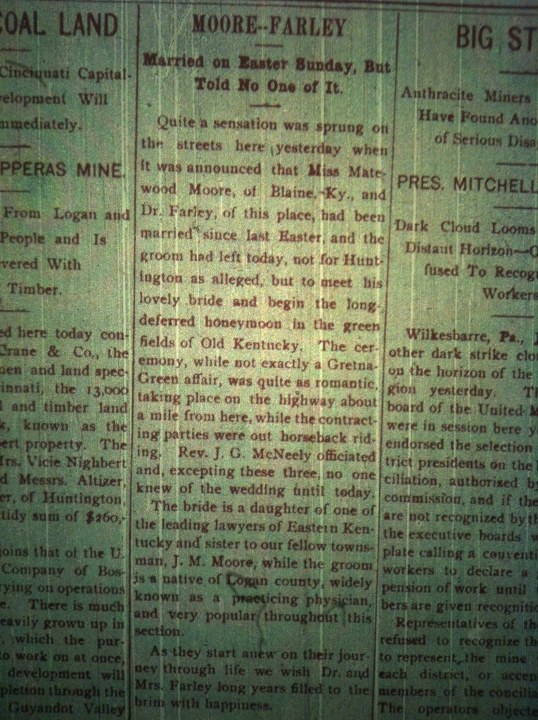 Dr. Farley marries LB 6.4.03