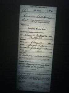 Cain Adkins military record 2