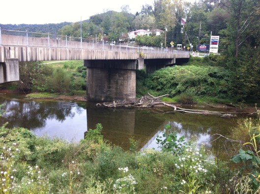 Modern-day view from the Confederate position toward Knob Hill in Madison, WV.