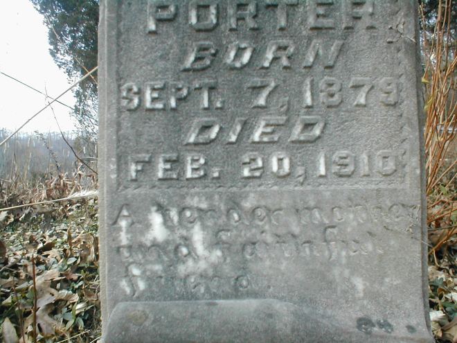 Aquillia Porter Runyon grave 2