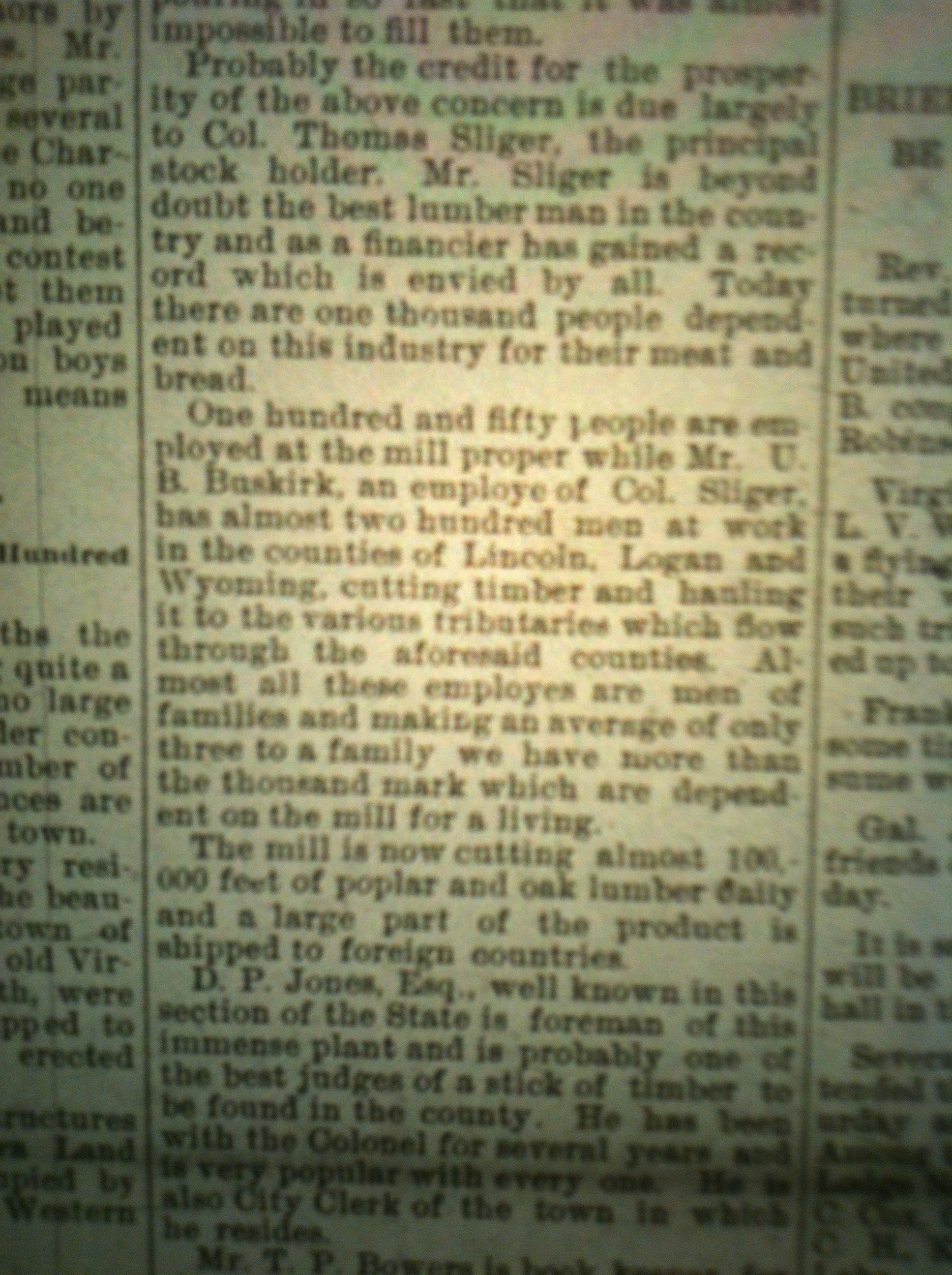 Sliger Lumber Company HA 09.23.1895 3