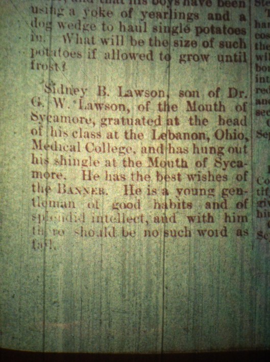 Sidney B. Lawson LCB 09.18.1890