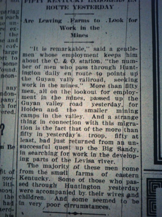 Migration to Guyandotte Valley HA 04.14.1910 2