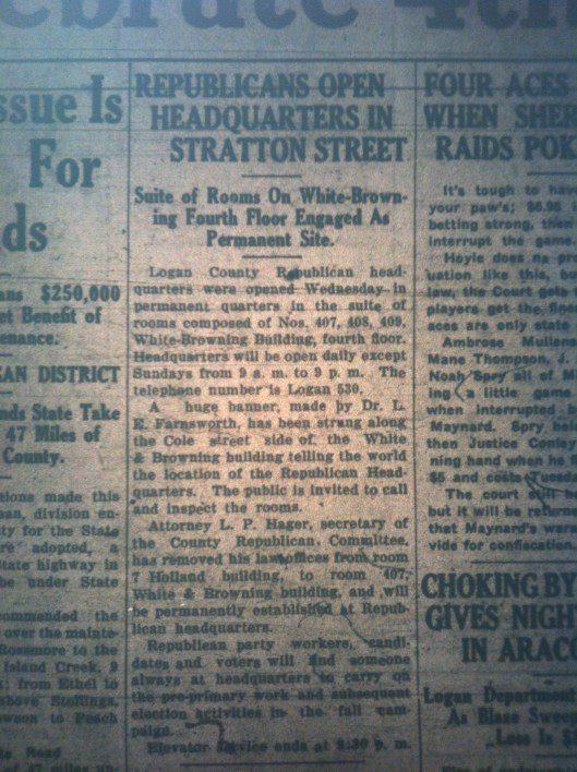 Republican HQ on Stratton Street LB 07.02.1926 2