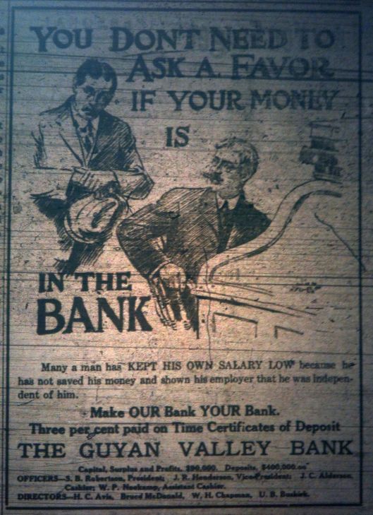 Guyan Valley Bank Ad LD 01.19.1911 1