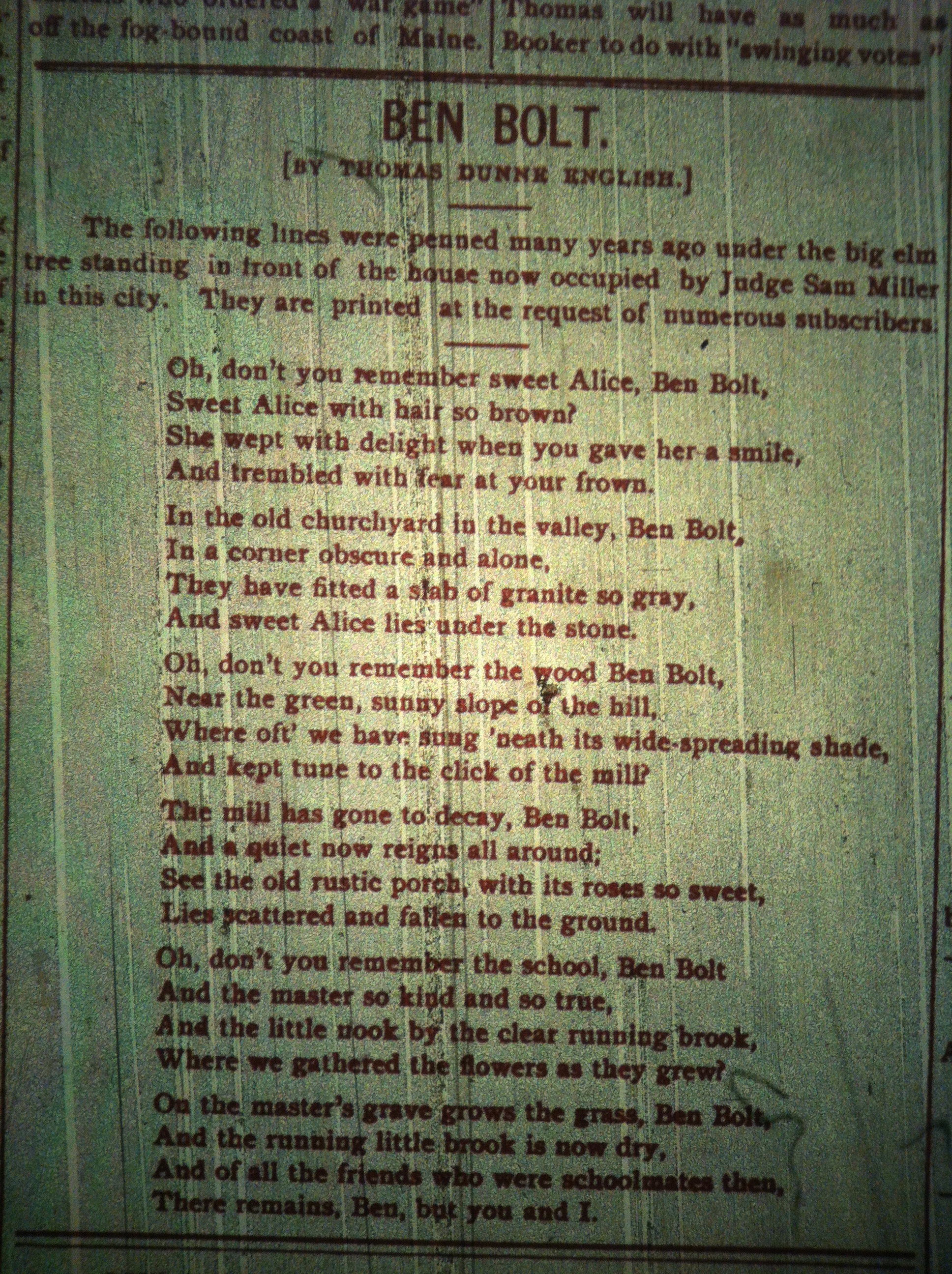 Ben Bolt LB 9.25.03 2