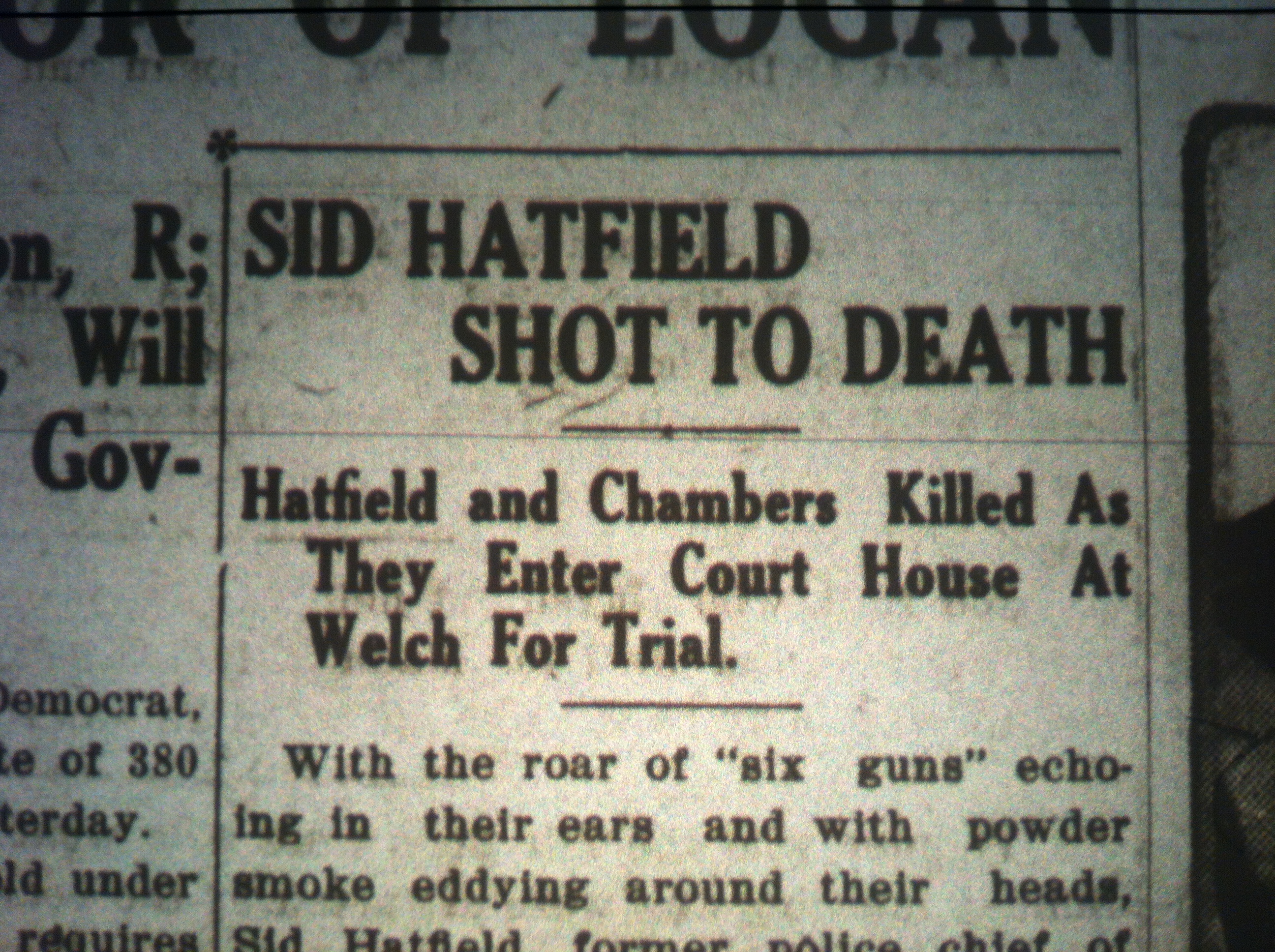 Sid Hatfield Shot to Death LB 08.05.1921 1