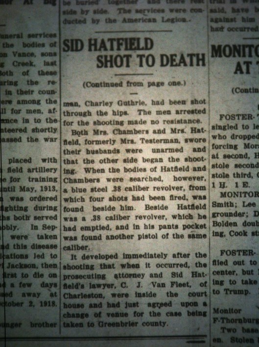 Sid Hatfield Shot to Death LB 08.05.1921 5