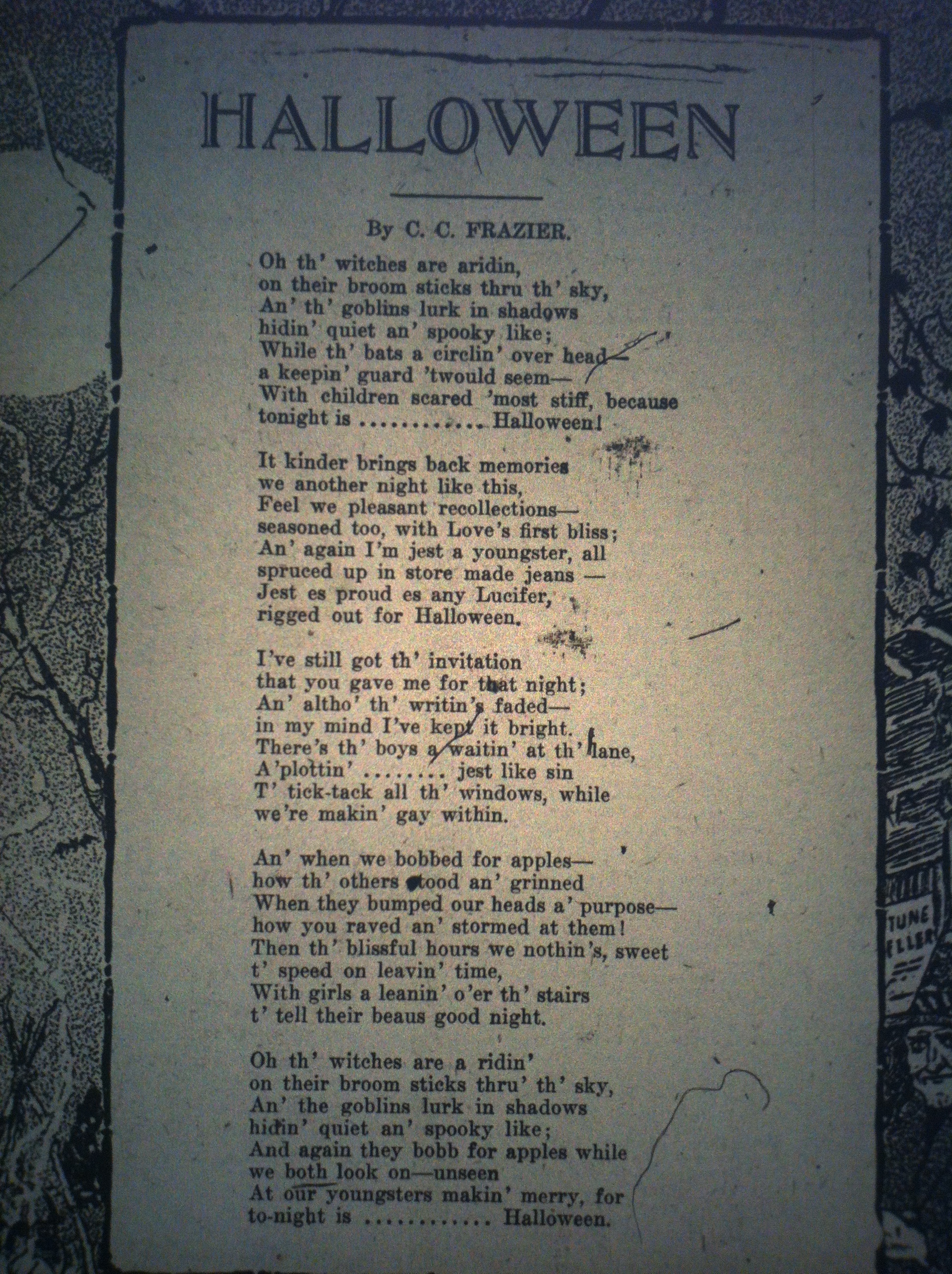 Halloween Poem HA 10.31.1916 1