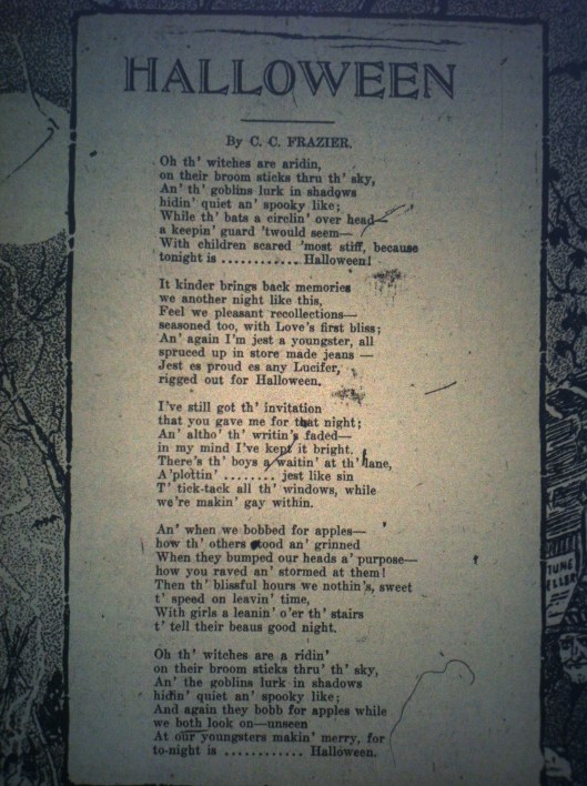 Halloween Poem HA 10.31.1916 1