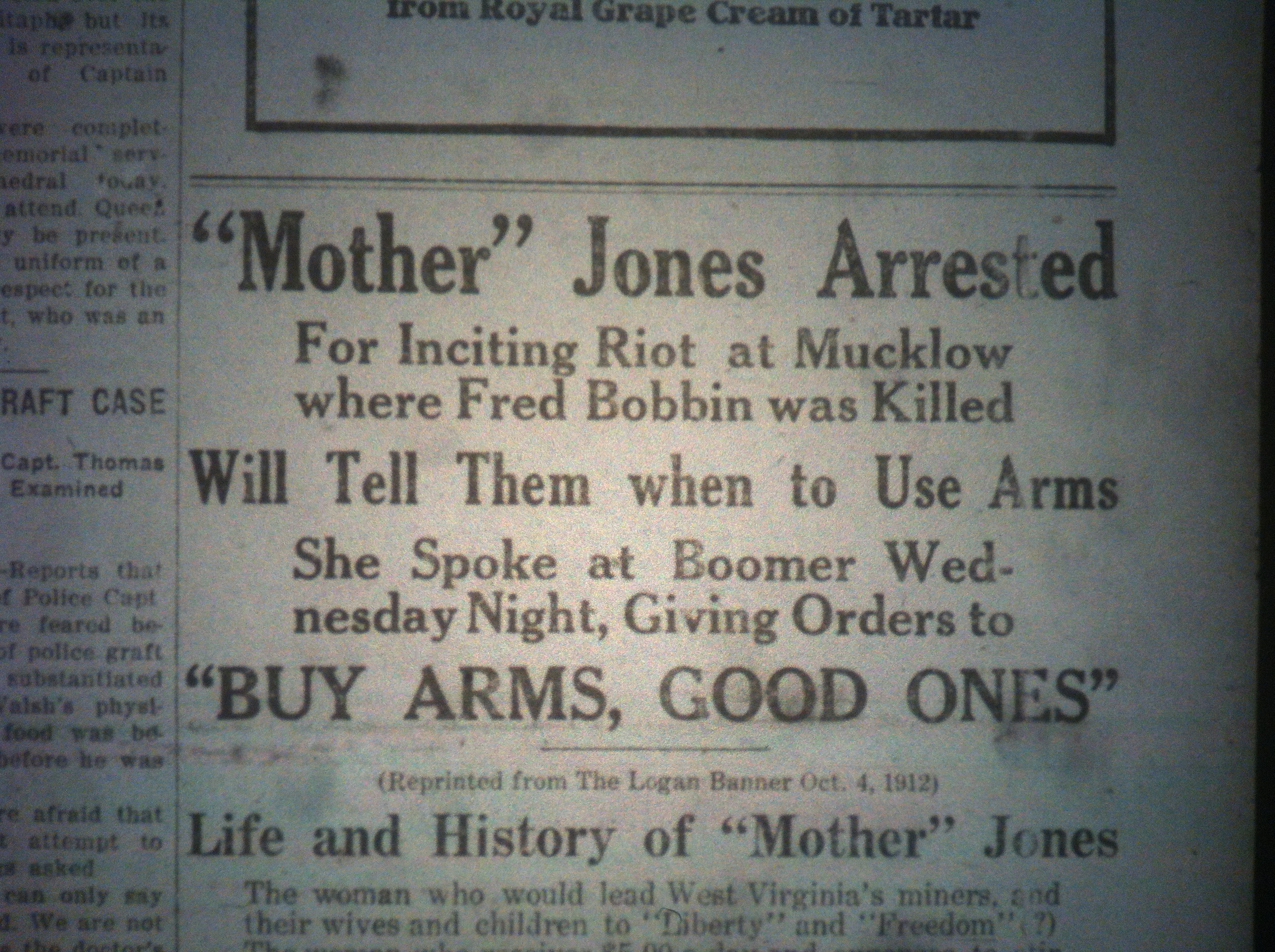 Mother Jones Arrested LB 02.14.1913 1.JPG