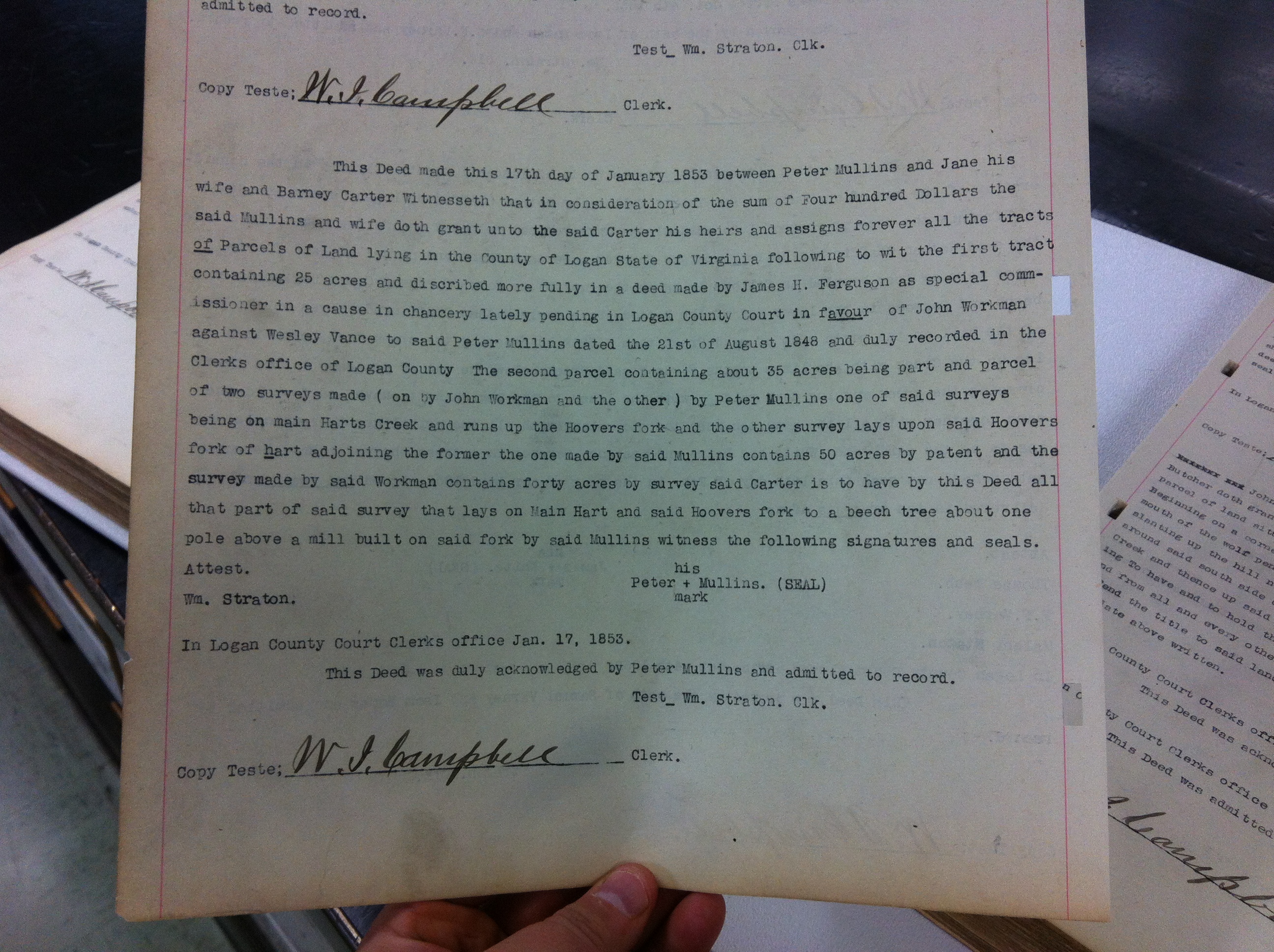 Peter Mullins to Barney Carter 1853 1.JPG