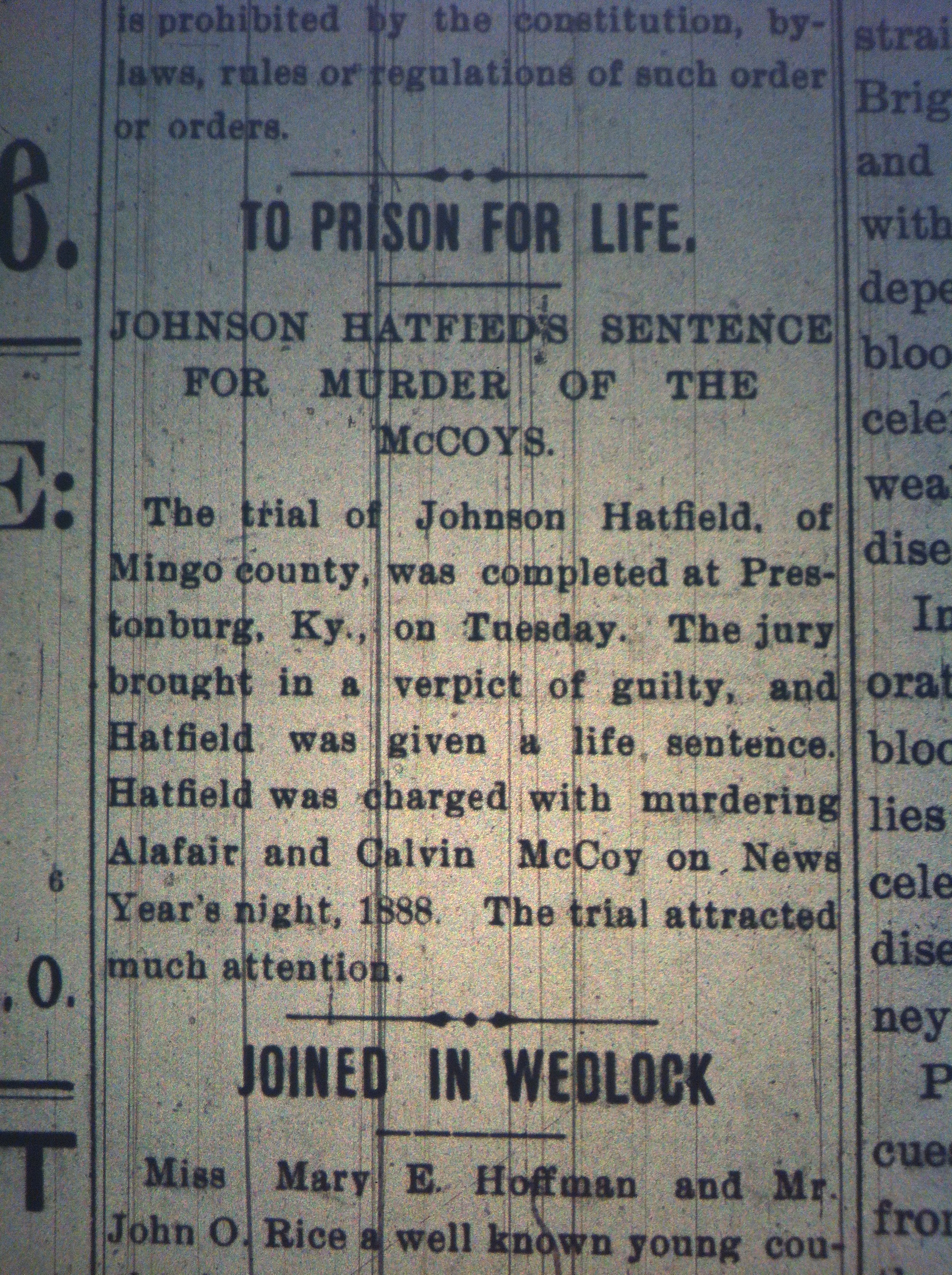 Johnson Hatfield Gets Life HuA 01.21.1899.JPG