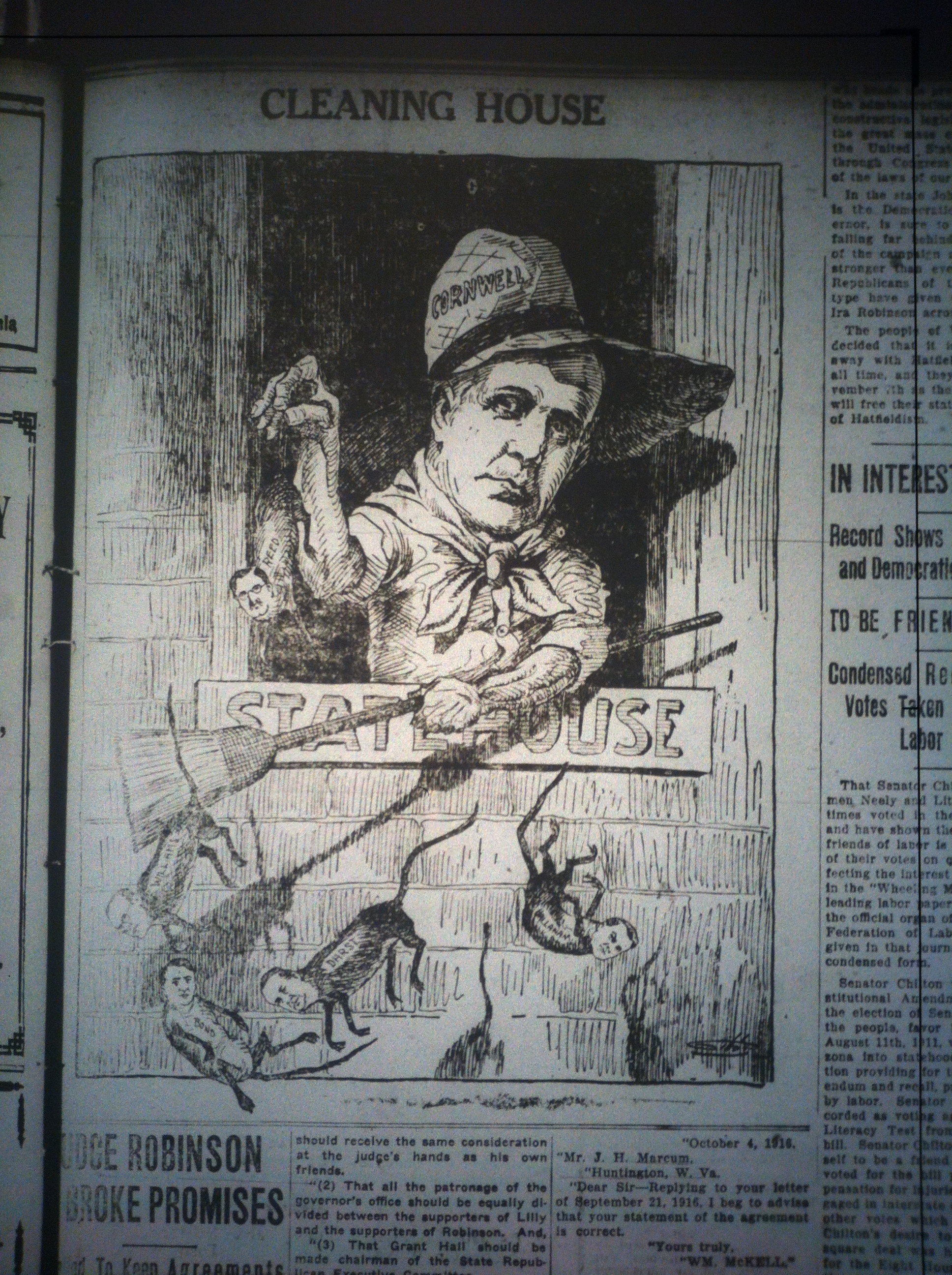 Cornwell Political Cartoon LD 10.26.1916