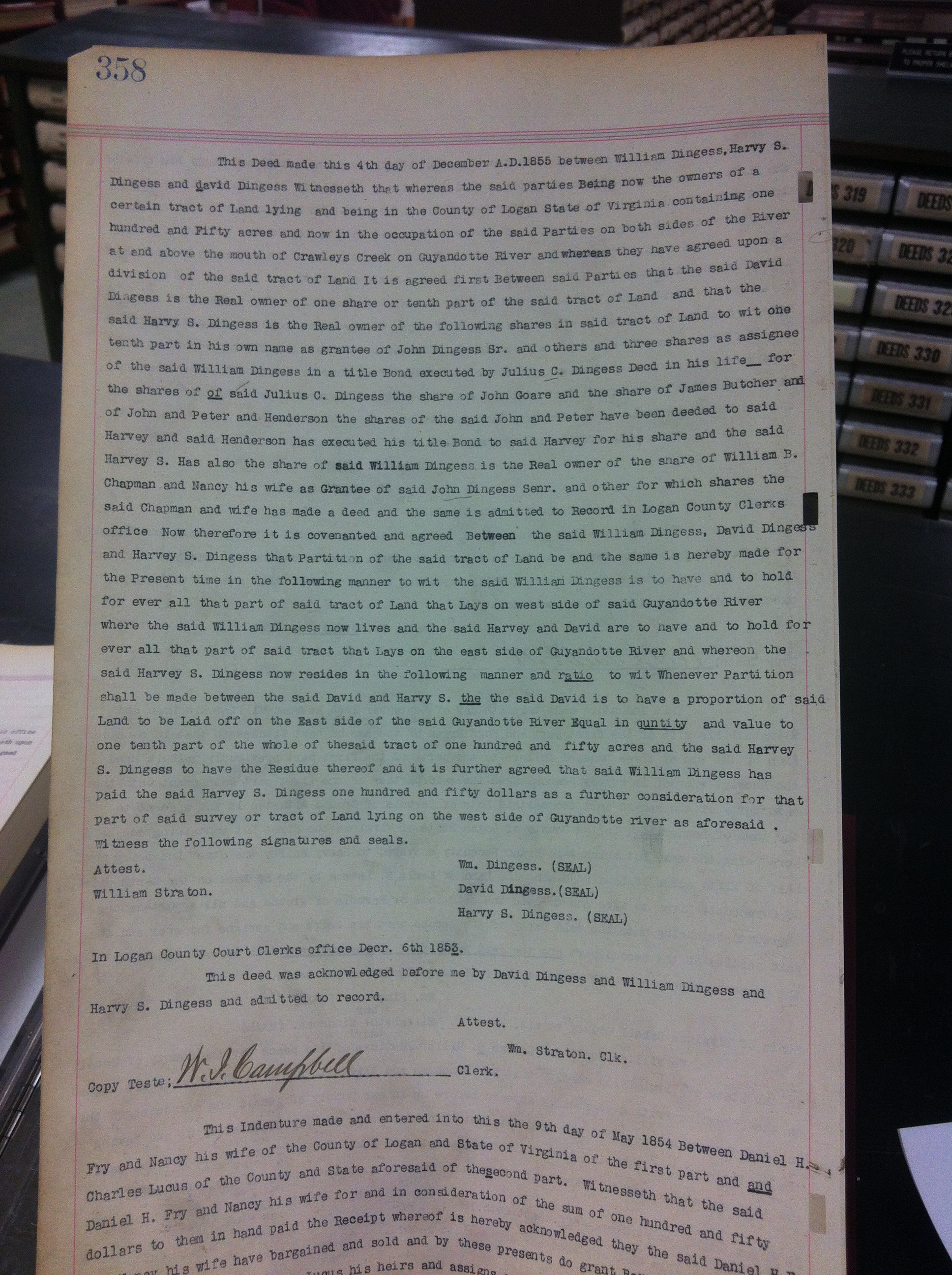 Harvey S. Dingess Deed 1.JPG