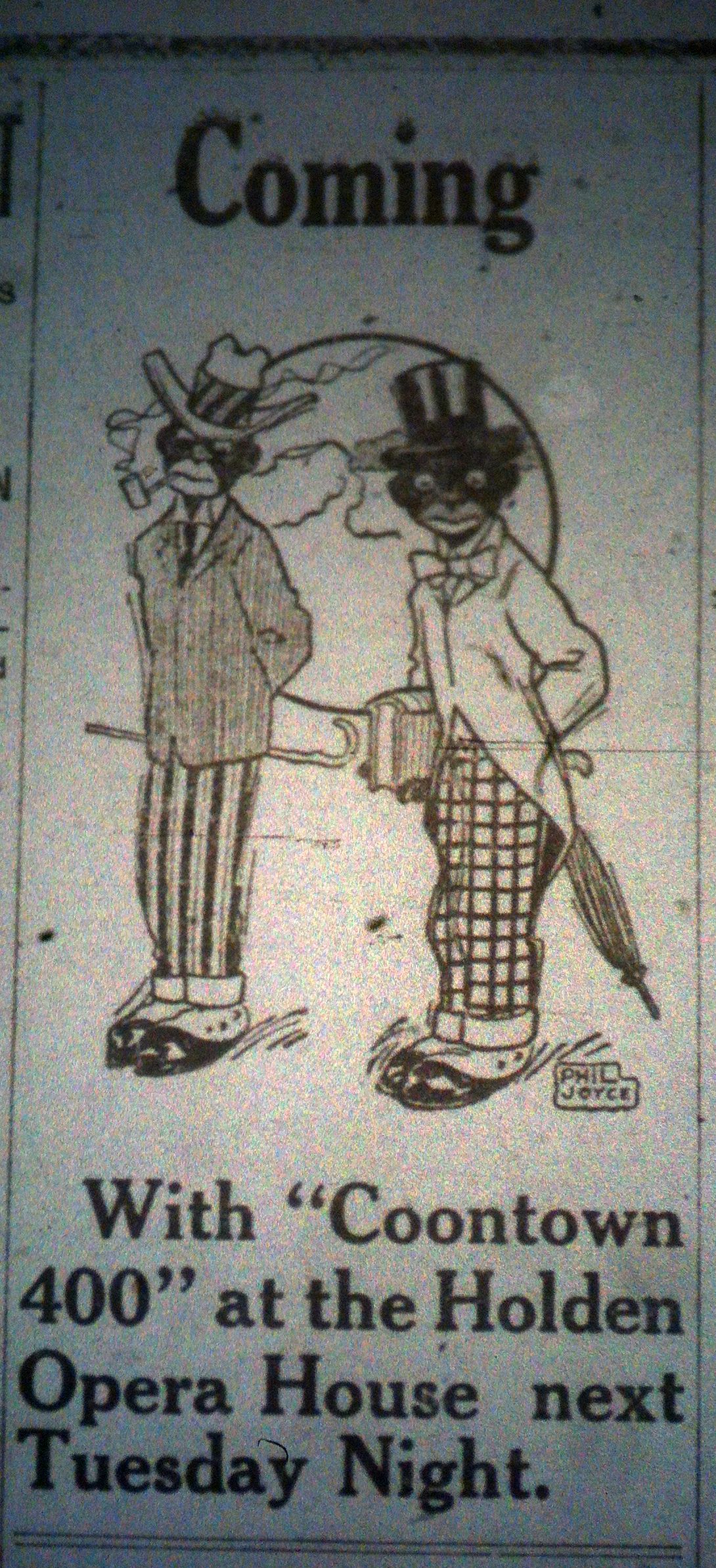 Coontown 400 Advertisement LB 01.31.1913