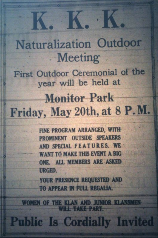 KKK Meeting at Monitor Park LB 05.20.1927