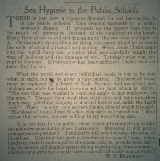 Sex Hygiene in Public Schools LB 08.14.1914