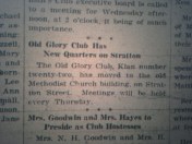 KKK Headquarters in Logan LB 01.17.1928