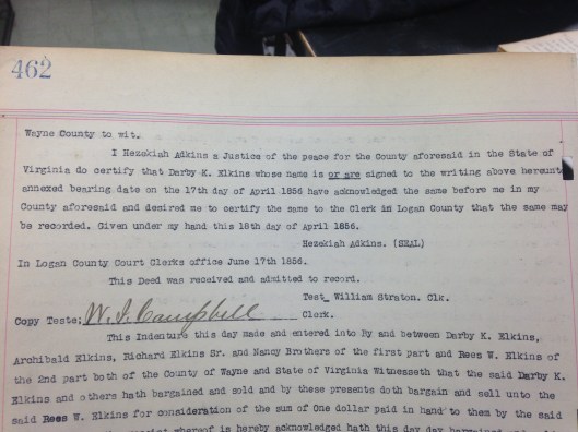 Darby K. Elkins to Reece W. Elkins Deed 2