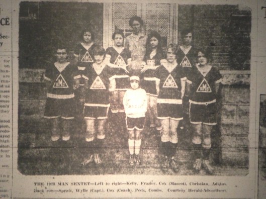 Man HS Girls Basketball Photo LB 03.06.1928 2