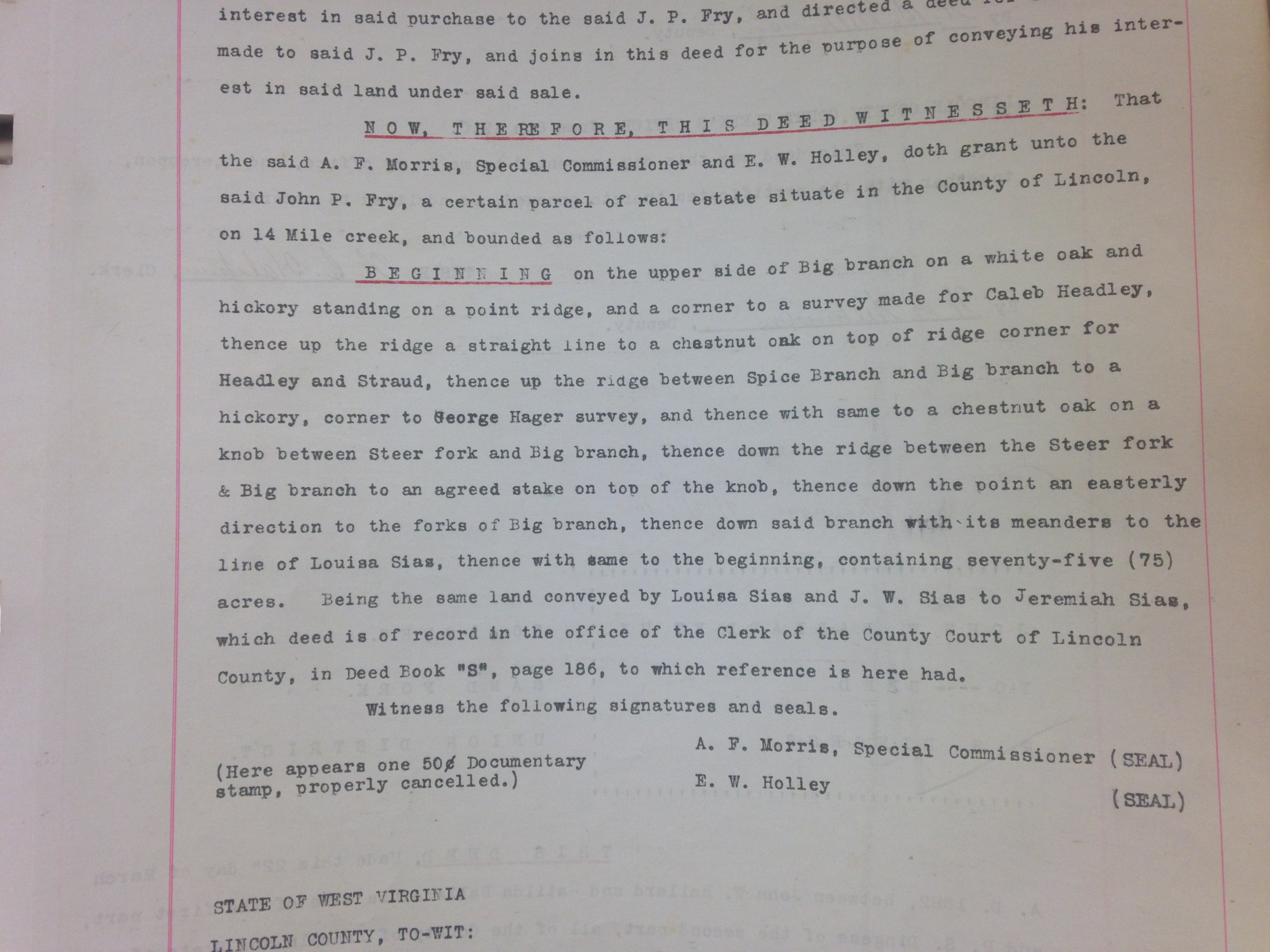 Morris and Holley to John P. Fry 3