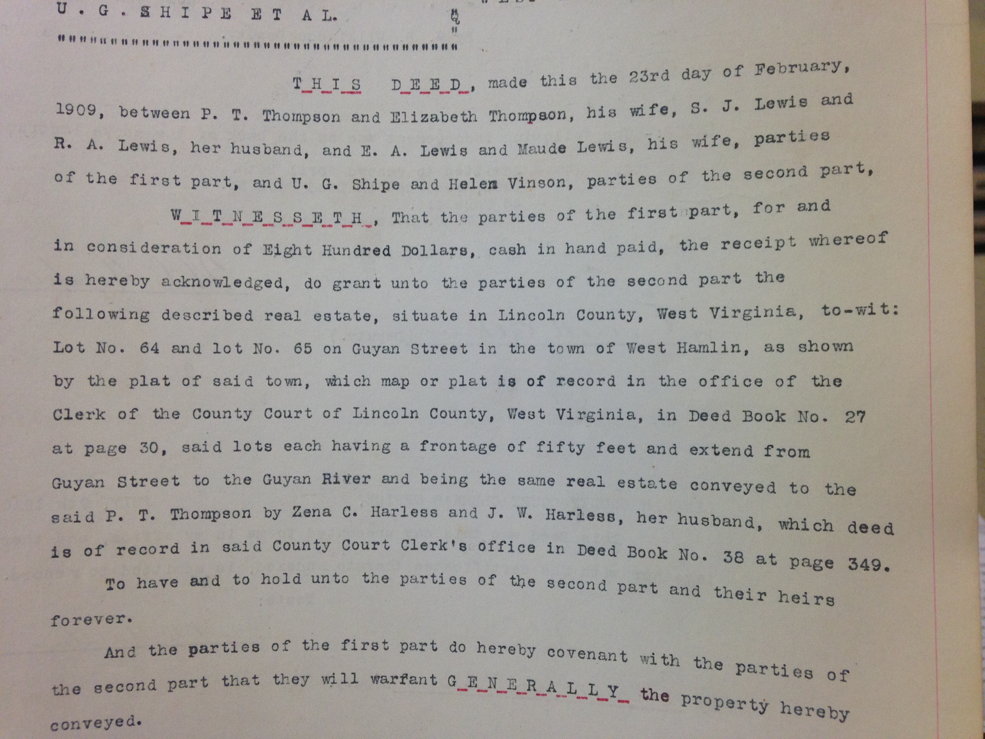 Patton Thompson Deed 2